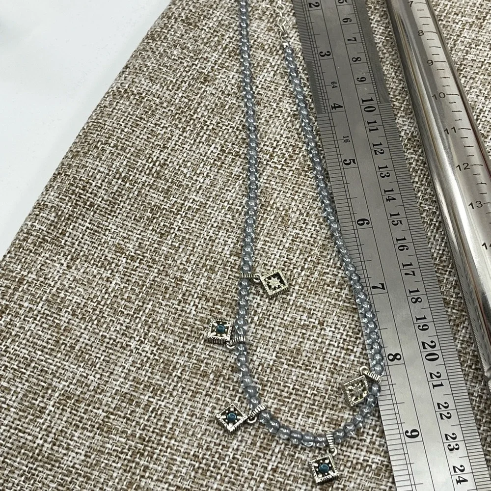 ✨ Vintage Napier Azure Dreams 16-18" Station Necklace - Picture 17 of 17